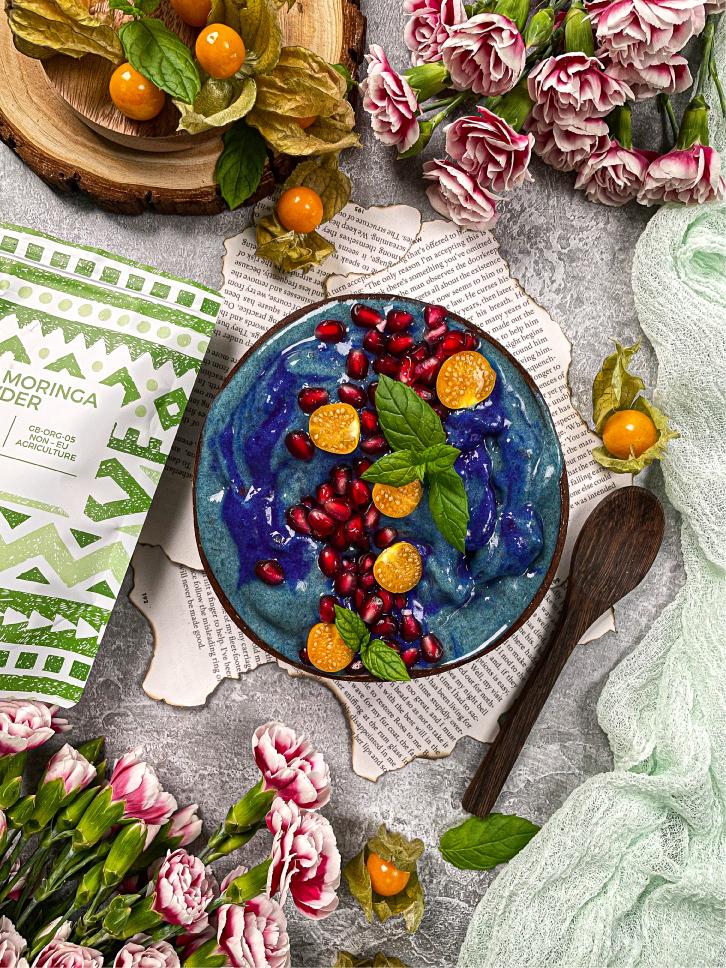 Tropical Blu Moringa Bowl | Michero Yedu Wholefoods